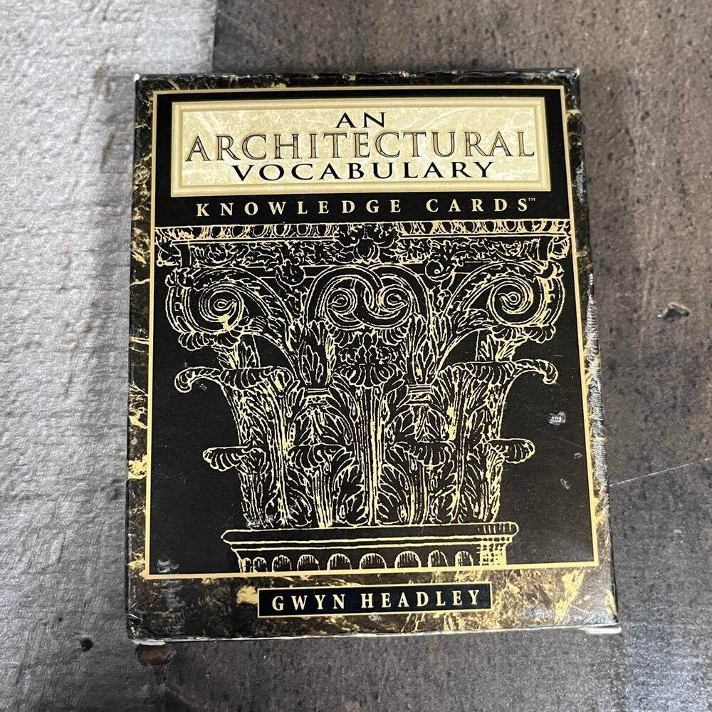An Architectural Vocabulary Knowledge Cards